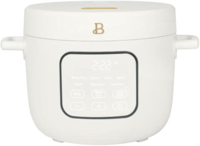 14-Cup Rice &amp Grain Cooker Touch-Activated Display 8 Presets Ceramic Nonstick Coating Steamer &amp Egg Tray Automatic Keep Warm Programmable 24 Hours White