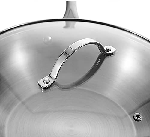 Non-Stick Cookware Set3-Piece Stainless Steel Pots and Pans with Glass Lid for Home Restaurant