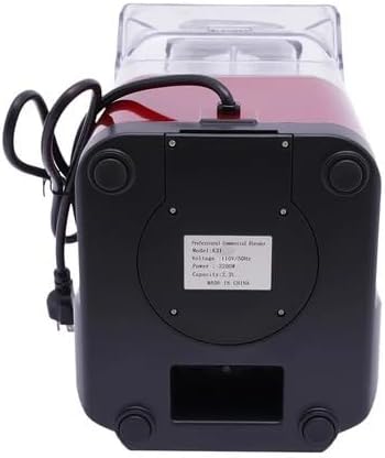 Commercial Blender 74.4oz 2200W Professional Smoothie Machine Heavy Duty Countertop Blender with 6-Blade 8 Gears Adjustable Speed &amp Timer for Commercial and Home