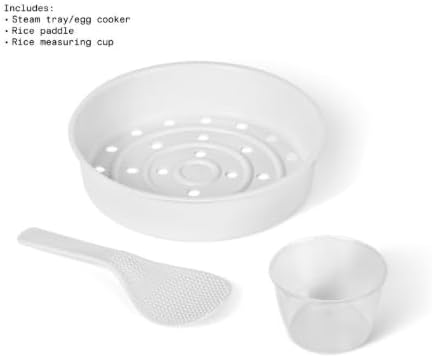 14-Cup Rice &amp Grain Cooker Touch-Activated Display 8 Presets Ceramic Nonstick Coating Steamer &amp Egg Tray Automatic Keep Warm Programmable 24 Hours (Lavender)