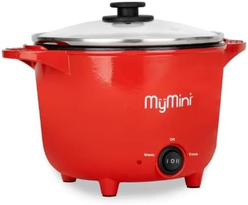 My~Mini 32 oz Electric Multi-Cooker Pot 260 watts ~ (Red)