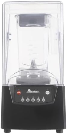 2200W Commercial Blender - 2L High-Speed Smoothie Maker with Soundproof Cover - Professional Countertop Ice Crushing Grinding and Blending Machine for Smoothies