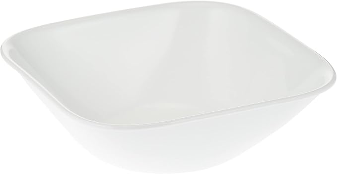 Corelle Square Pure White 18-Piece Dinnerware Set Service for 6