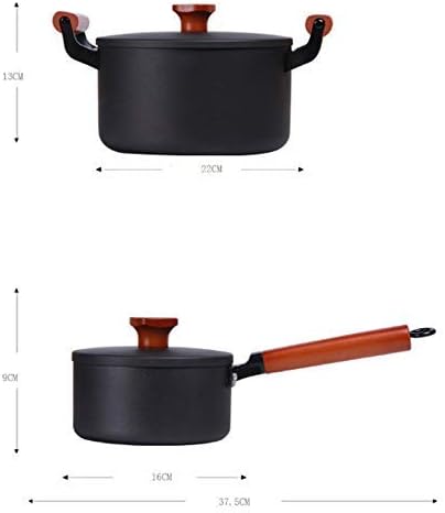Cookware Set Soup Pot Frying Pan Wok Milk Pot Kitchen Cooking Pot Set Induction Cooker Saucepan Casserole Hotpot