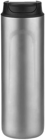 Pure Titanium French Press Coffee Maker 480ml(16.2 oz) Double - Layer Insulated Portable Lightweight Set for Outdoor Camping Ice Flower &amp Matte Finish (Sandblasting)