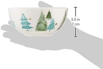 Lenox 880067 Balsam Lane 4-Piece All-Purpose Bowl Set Christmas Drinkware Holiday Hosting