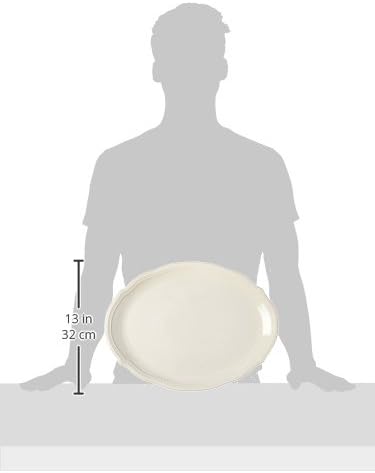 Lenox White French Perle Bead 16 Oval Serving Platter 3.95 LB