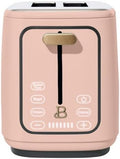 New beautifull 2-Sliice Digital Toaster with Touch-Activated Display Adjustable Browning Control Auto Shut-Off by D'rew Barry'more (Rose)