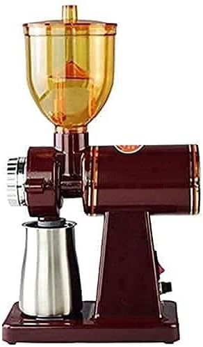 Automatic Brewing Coffee Grinder Products Coffee Machine Household Electric Visual Large Capacity Bean Bin Removable 8 Gear Thickness Adjustment (Color : Rojo) 20240309