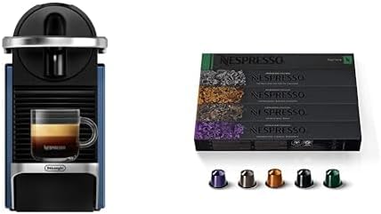 Nespresso Pixie Espresso Machine by De'Longhi Dark Blue Capsules Original Line