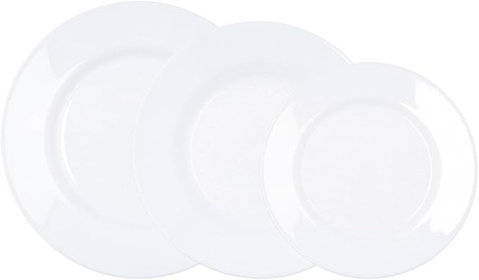 Luminarc Plumi Glass Dinnerware Set 18 Pieces - 6 People Multicolor