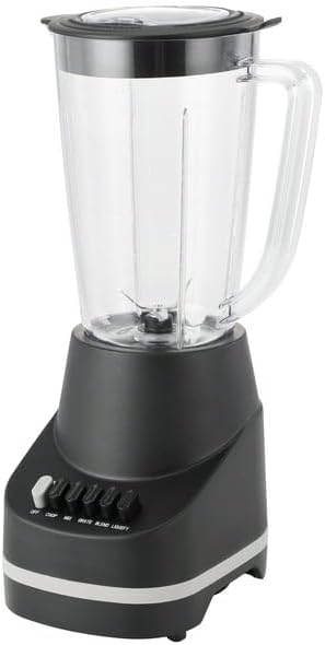 6 Speed Blender with 48 Ounce Jar 500 Watt Black Blade Material: 4 point 301 Stainless Steel