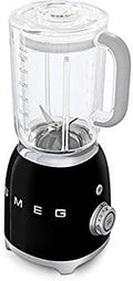 Smeg BLF01BLUS Retro Style Blender with 6 Cups Tritan BPA-Free Jug Detachable Stainless Steel Dual Blades Overload Motor Protection 4 Speeds and 3 Preset Programs in Black