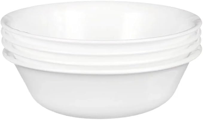 12 Piece Dinnerware Set Classic Embossed-floral Pattern Dinner Plates Soup cereal Bowls