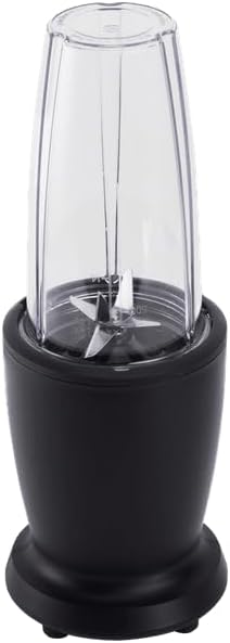 10-Piece Blender Set Black 300W With 3 Jars (10oz 16oz 18oz) 2 Drinking Lids Stainless Steel Blade Multi-Functional Compact And Powerful Blender Set