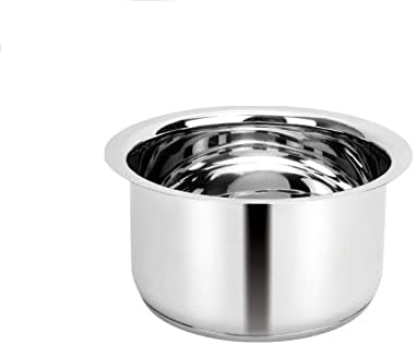 Priya Stainless Steel Tope/Patila/Cookware Set (3 Pieces- 900 ml 1300 ml and 1800 ml Induction and Gas Compatible)