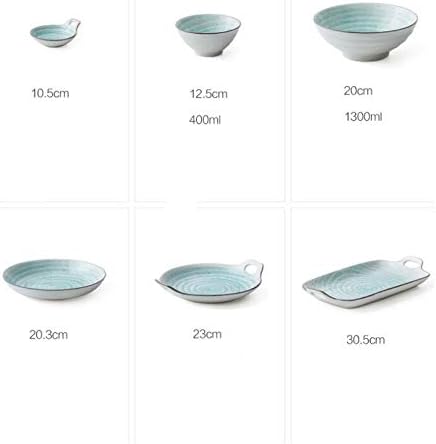 Elegant Dinnerware Set Dinner Plates Bowls Set Creativity Reactive Glaze Dinnerware Set Plates Dishes Bowls Plates and Bowls Set for Picnic Rv UseA
