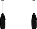 Milk Foamer Coffee Whisk Mixer Blender Egg Beater Mini Frother Handle Stirrer Maker Cooking Tools(Black 2pcs)