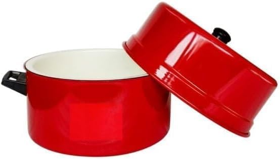 Premium Thermal Rice Cooker 1.5 Kg Capacity – Red Aluminum Insulated Casserole with Stainless Steel Inner Pot 8–12 Hr Heat Retention Multi-Purpose Hot Pot for Rice Soups &amp Meals
