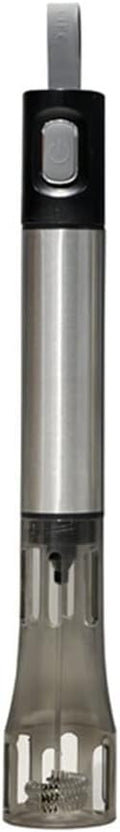 Milk Frother Electric Foamer Handheld Stainless Steel Coffee Tool Cappuccino Maker Hot Chocolate Stirrer Portable Blender(Gray)