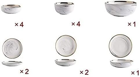 Elegant Dinnerware Set Dinner Plates Bowls Set Dinnerware Set Ceramics European Style Marble Dishes And Plates Porcelain Cake Dish Pastry Fruit Tray Ceramic Tableware Ste4 People