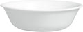 Corelle Vitrelle 4-Pieces 18-Oz Soup/Cereal Bowls Chip &amp Crack Resistant Glass Dinnerware Set Bowls Winter Frost White