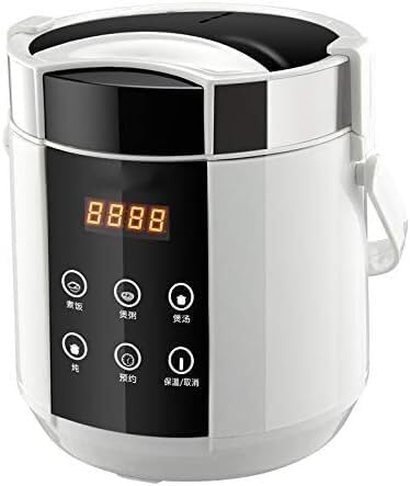Rice Cooker 1.5L Electric Rice Cooker Mini 2 Layers Food Steamer Multifunction Meal Cooking Pot Fast Heating Lunch Box 24H Appointment(A)