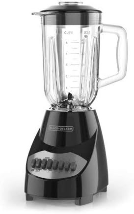 Countertop Blender with 5-Cup Glass Jar Black The Multi-Level Stainless Steel Blade Blends at Multiple Levels