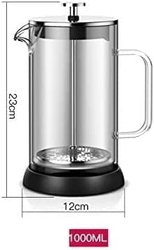 Press Coffee Maker Coffee Press CaffettiereCoffee Maker Coffee Maker Small 1000 ml Camping Coffee Press Heat Cold Coffee Brewer- Easy to Clean