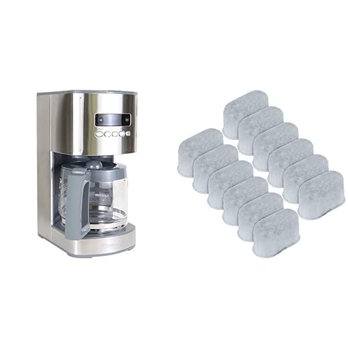 Koolatron Kenmore Coffee Maker 12 cup Drip Coffee Machine Stainless Steel + Kenmore water filter 12 Pack pure and refreshing taste