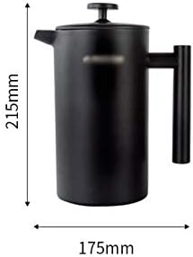 French Press Coffee Maker Stainless Steel Percolator Pot Wall &amp Large Capacity Manual Containers
