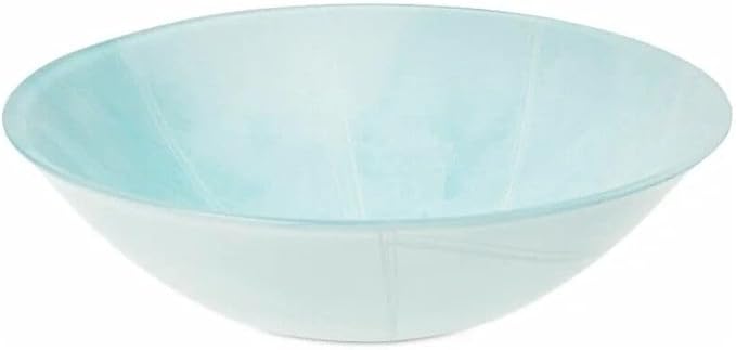 Alarcia Glass Dinnerware Set of 44 for 6 pers Dessert Plate Dinner Plate Deep Plate Salad Bowls Decanter with Glass Mug and Saucer