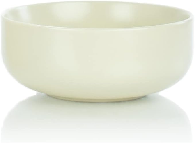 Everything Kitchens Modern Flat 16-Piece Dinnerware Set | Peace &amp Love (24oz Bowls (Set of 4))