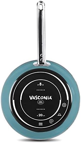 Vasconia Elegance 10-Piece Cookware Set for Most Stove Tops - Dishwasher Grill &amp Oven Safe up to 480℉ (Enamel on Steel) Quick &amp Even Heat Distribution Nonstick Interior Stainless Handles (T