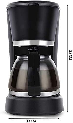 Coffee Machine 600ML Filter Coffee Machine|550W Instant CoffeeEspressoMacchiato CoffeeEtc.|Anti-dryAnti-drip FunctionAutomatic Shutdown Function(black)Compatible with espres