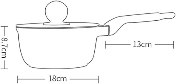 Cookware Set Soup Pot Frying pan Cooking Tool Non-Stick pan Kitchen Induction Cooker Milk Pot Noodles Pot Wok hotpot Casserole (Set Meal 1) ()