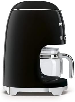 Smeg 50's Retro Drip Coffee Maker with Extra Glass Carafe (Black)
