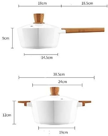 Mai Fanshi Octagonal Non-Stick Cookware Set Plasma Tech Durable Wok Frying Pans &amp Soup Pot for Induction/Gas