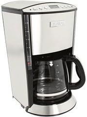 Krups - 12-Cup Glass Carafe Coffee Maker - Brushed Stainless Steel
