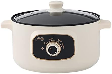 Rice Cooker - Rice Cooker with Steamer Basket 110V Electric Skillet Multi-Functional Rice Cooker Food Steamer Nonstick Personal Hot Pot with Lid Home Steam Simmer Stir Fry Griddle