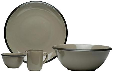 Red Vanilla Vanilla Hampshire Grey 16 Piece Dinner Set 1 White