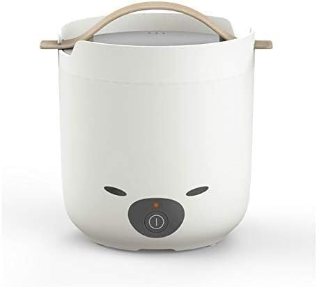 Rice Cooker 1.3L Mini Steamed Rice cooker fit 1-2 Reheating Stainless steel liner Soup pot