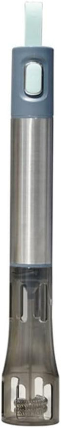 Milk Frother Electric Foamer Handheld Stainless Steel Coffee Tool Cappuccino Maker Hot Chocolate Stirrer Portable Blender(Blue)