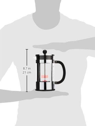 BODUM Kenya 8 Cup French Press Coffee Maker Chrome 1.0 l 34 oz