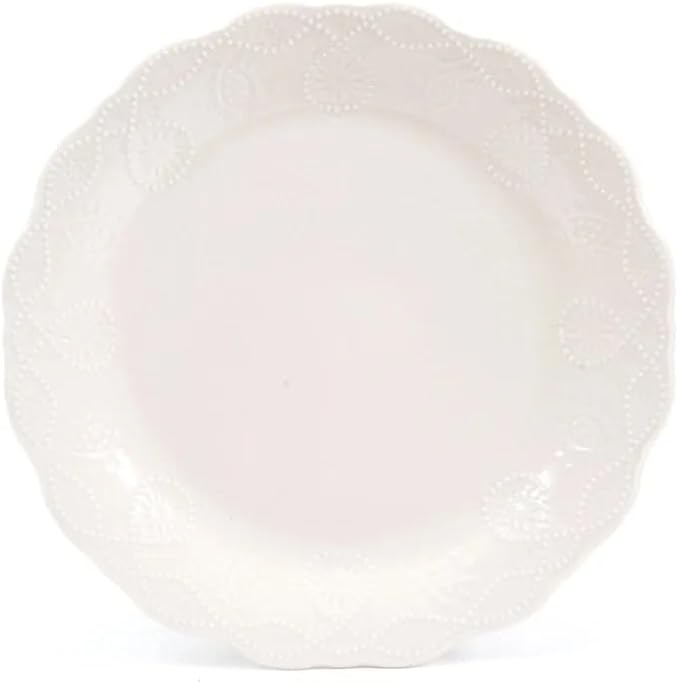 Dinnerware Set Classic Embossed-floral Pattern Dinner Plates Soup/cereal Bowls Family Hotel Tableware