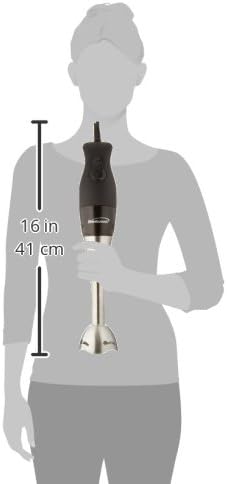 Brentwood Appliances HB-33BK 2-Speed Hand Blender with Soft Grip Handle Black
