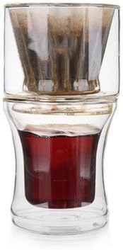 Hand Drip Coffee Maker Pour Over Double Borosilicate Glass Wall Set