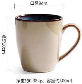 SHINING Blue Creative Hand Painting Porcelain Dinnerware Tableware Dinner Service Set Saqure Plate Deep Plate Bowl For Wedding Birthday Christmas Gift (Mug)