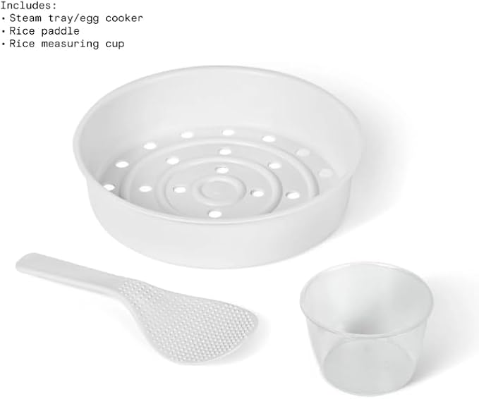 Beautiful 14-Cup Electric Rice and Grain Cooker Ceramic Nonstick Coating White Icing