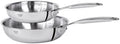 Cristel Castel'Pro Ultraply Set of Two Stainless Steel Frying Pans